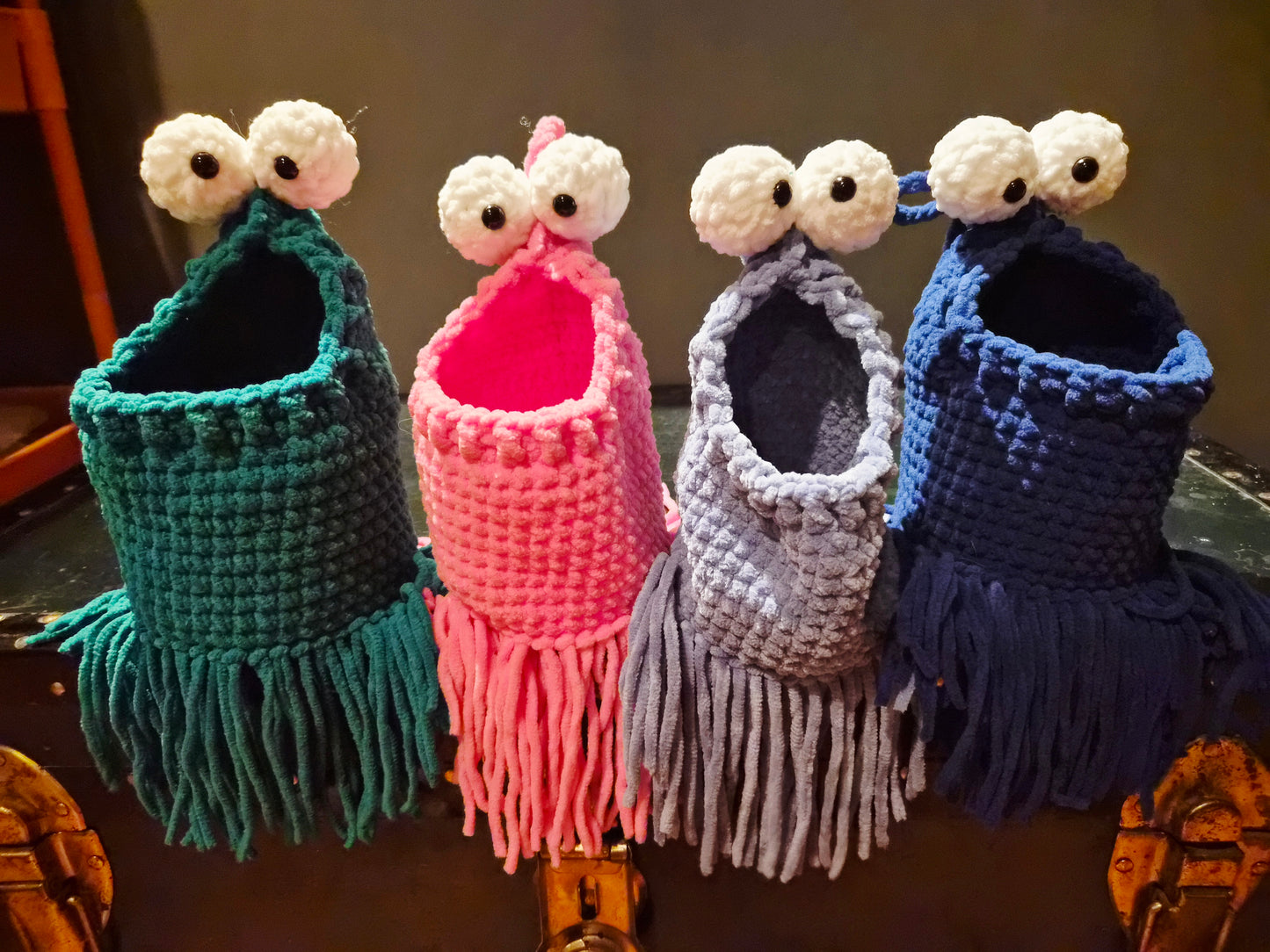 Handmade Drawstring Yip Yip martian bags