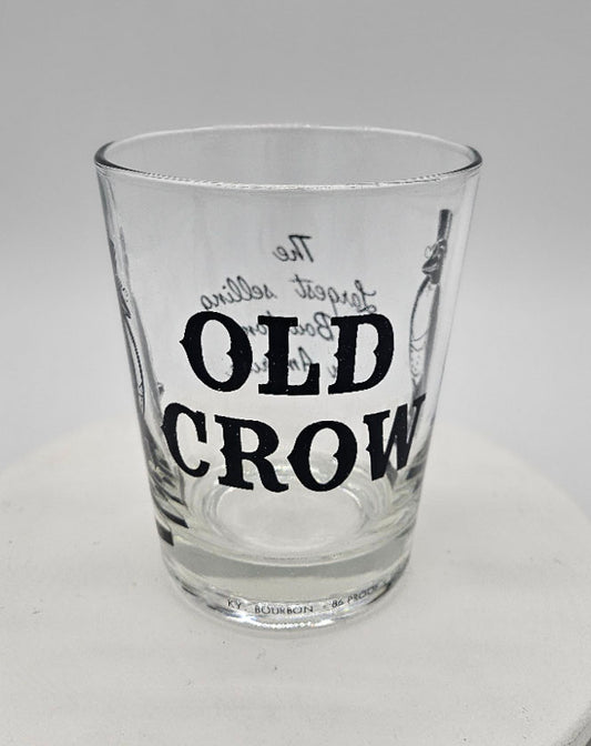 Old Crow Drinking Glass