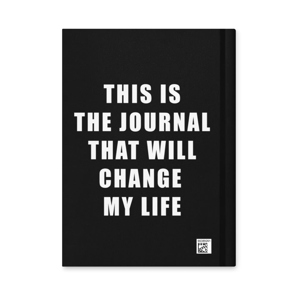 The back of the Journal which says This is the Journal that will change my life