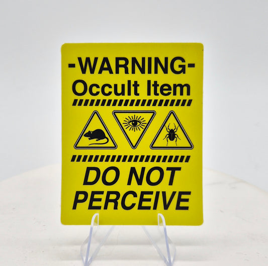 Occult item sticker