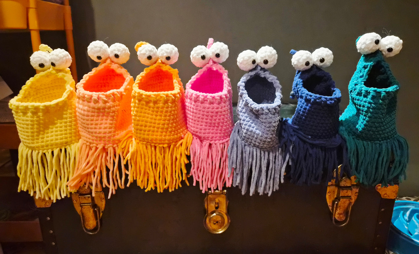 Handmade Drawstring Yip Yip martian bags