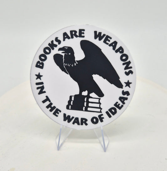Books are Weapons sticker
