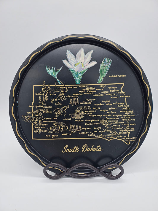 South Dakota painted serving tray