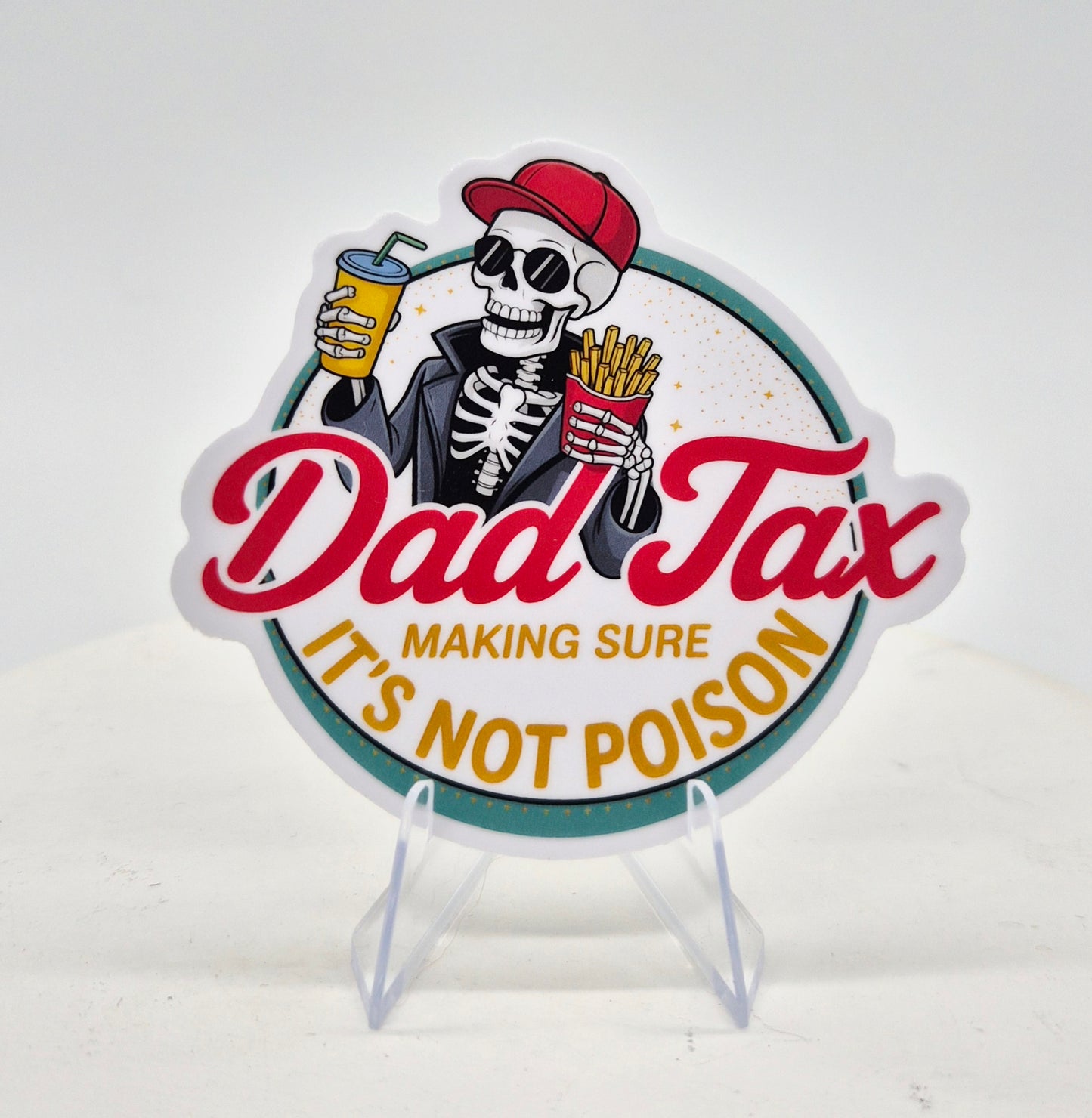 Dad tax sticker